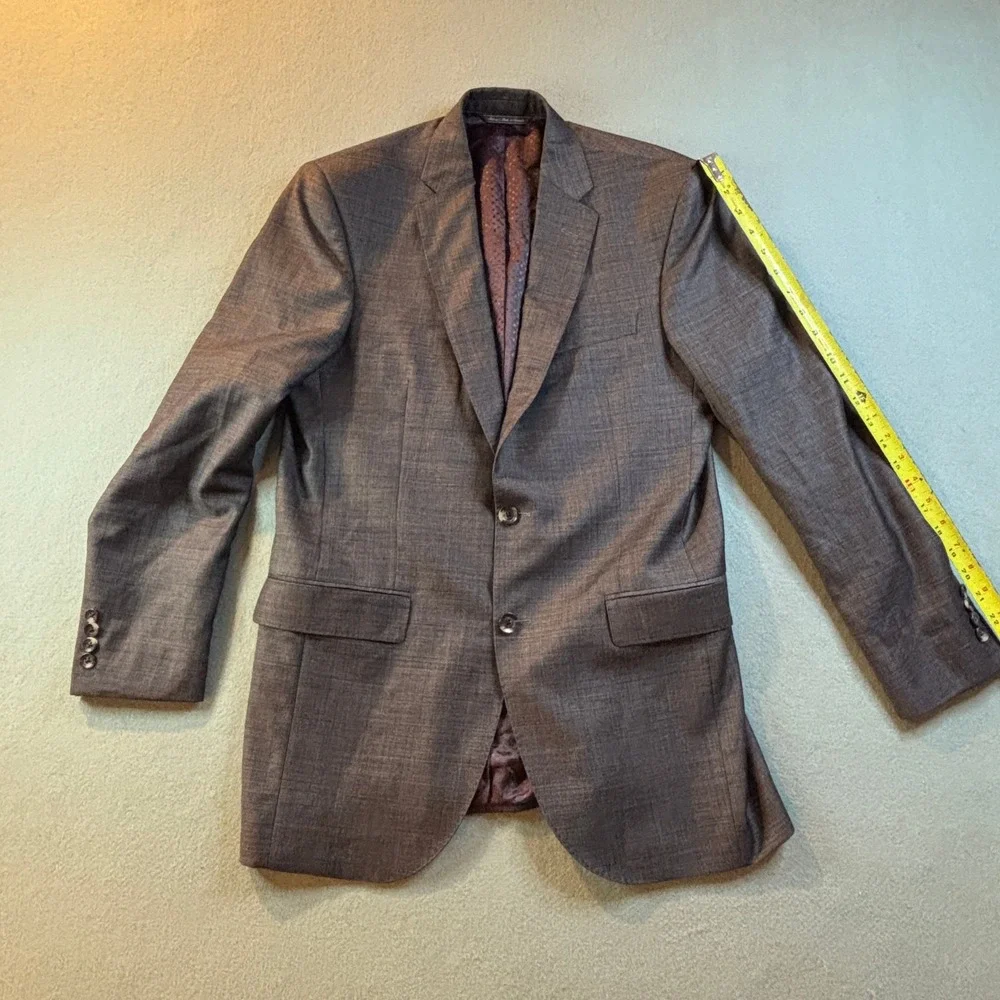 Jack Victor Sport Coat Jacket Mens 40R Super 130s Italian Wool Gray Canada